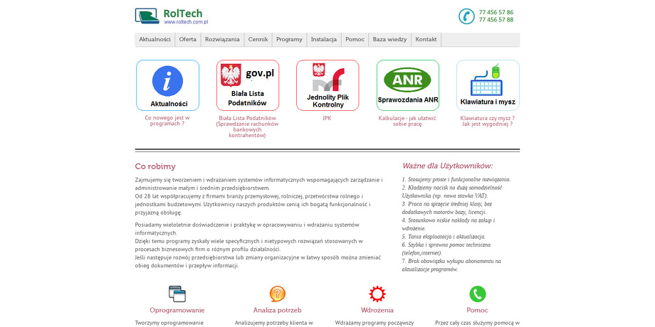 PRZEDSIĘBIORSTWO INFORMATYCZNE ROL TECH SP Z O O